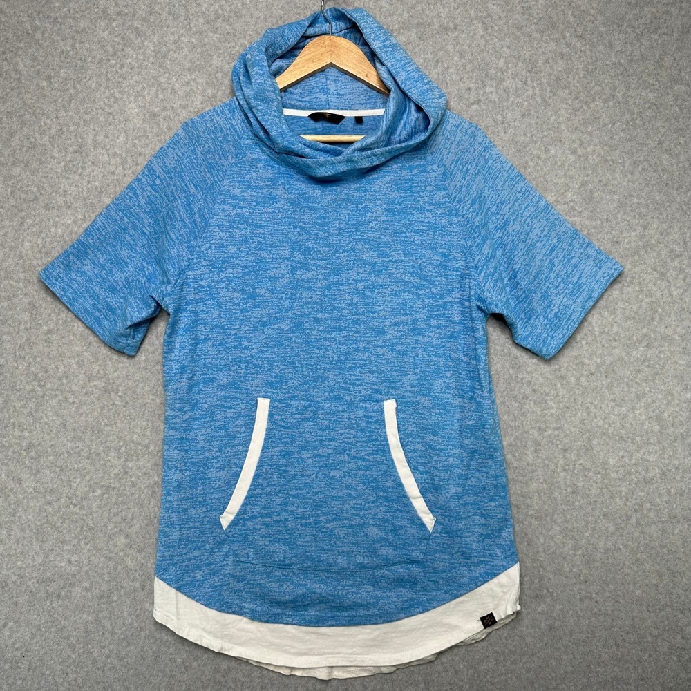 Jordan Craig Legacy Edition Mens Large Blue‎ White Short Sleeve Hoodie